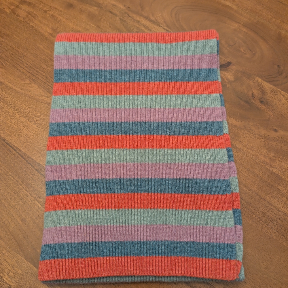 Orvis Multicolor Striped Wool Scarf